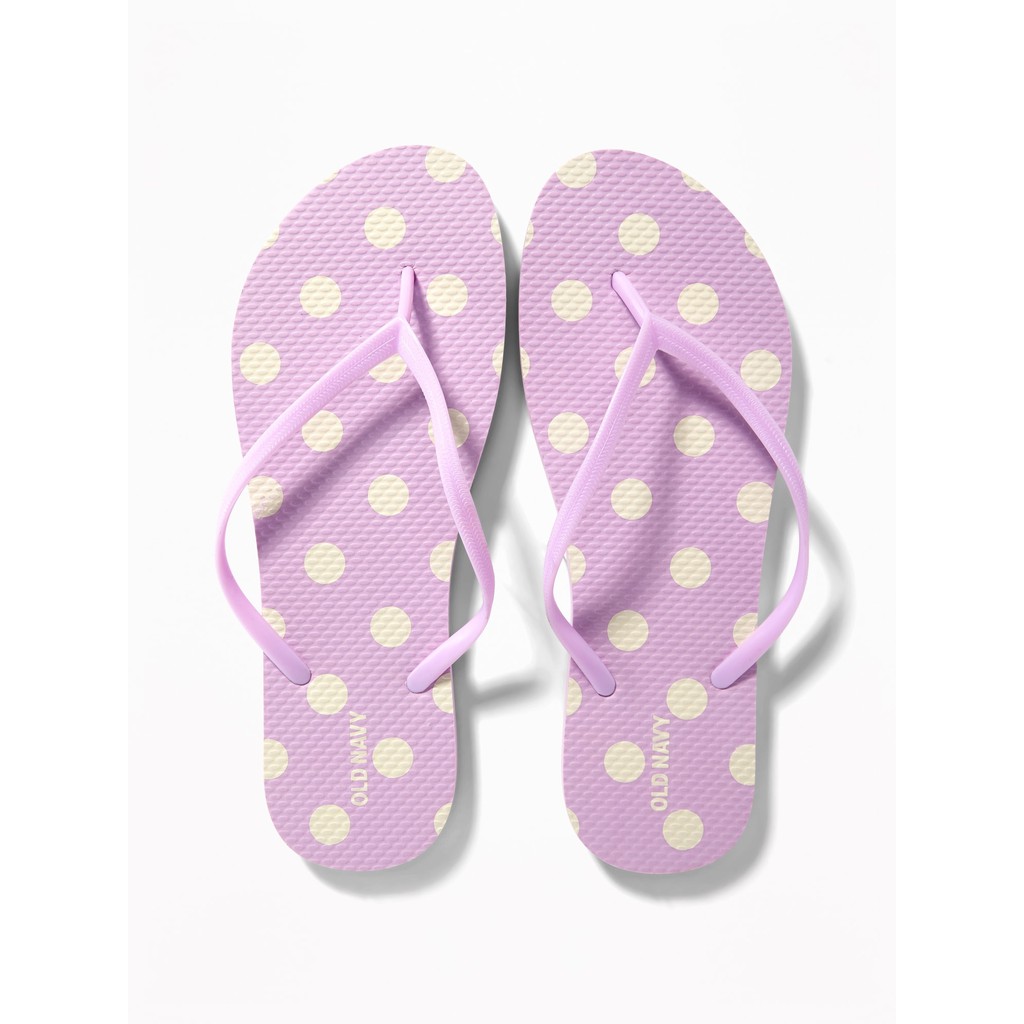 old navy purple flip flops