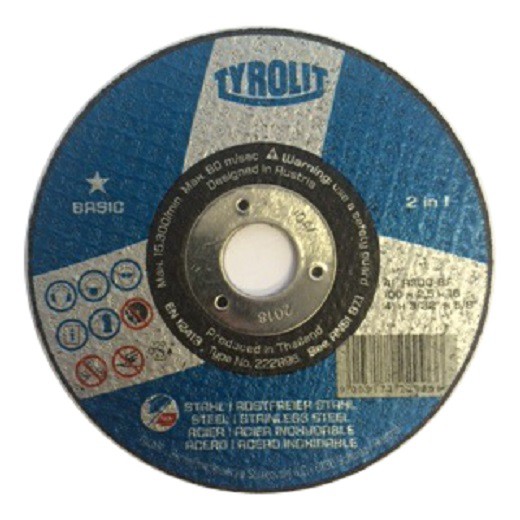 TYROLIT Cutting Disc 4" & 7", Basic 2 in 1 superthin 4" Shopee