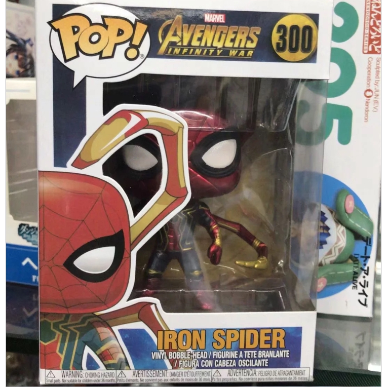 iron spiderman pop vinyl