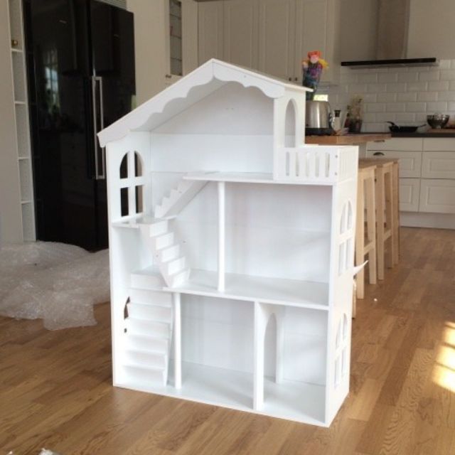 White Wooden Dollhouse Bookshelf Shopee Philippines