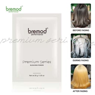 Bremod Bleaching Powder Premium Series Fade Brightener Low Damage Hair Dye Hair Color 30g BR-R004