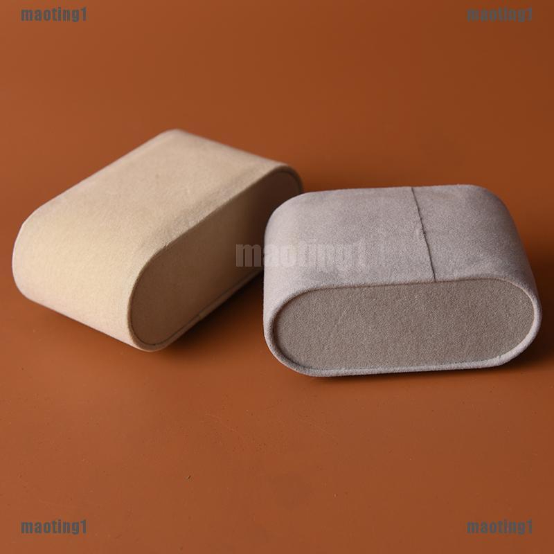 Maoting1 Ph 1pc Ivory Cream Suede Watch Cushions Watch Pillows For