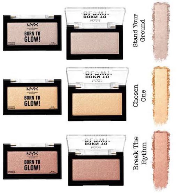 nyx born to glow highlighting palette