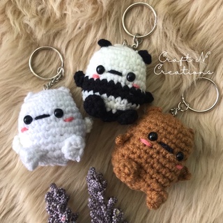 WE BARE BEARS amigurumi crochet keychains #1