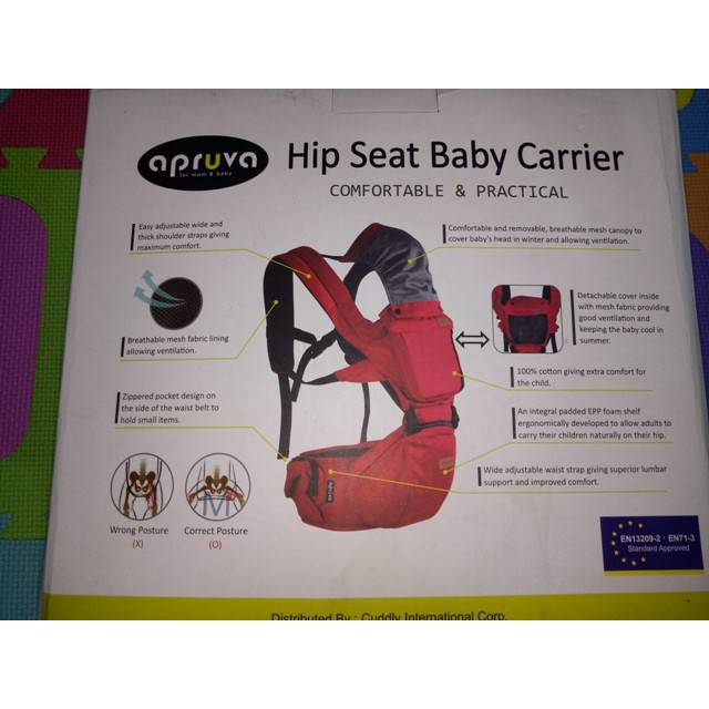 apruva hip seat baby carrier