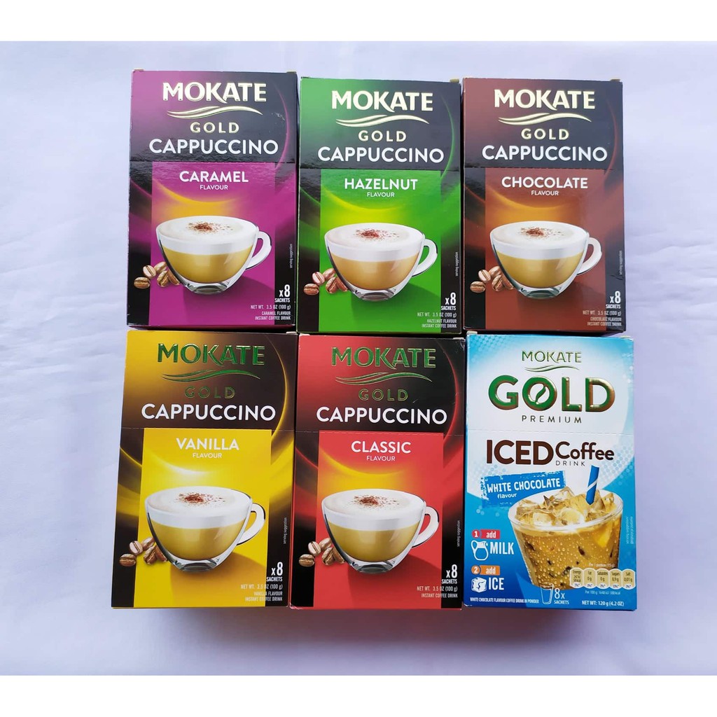 MOKATE Gold Premium Cappuccino , Iced Coffee, Choco Instant Drink