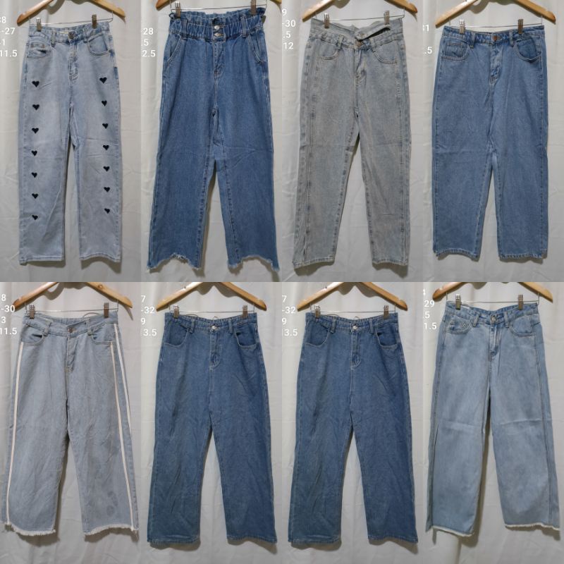 UKAY UKAY DENIM WIDELEG HIGH WAIST, BAGGY JEANS, SQUAREPANTS, FLARE