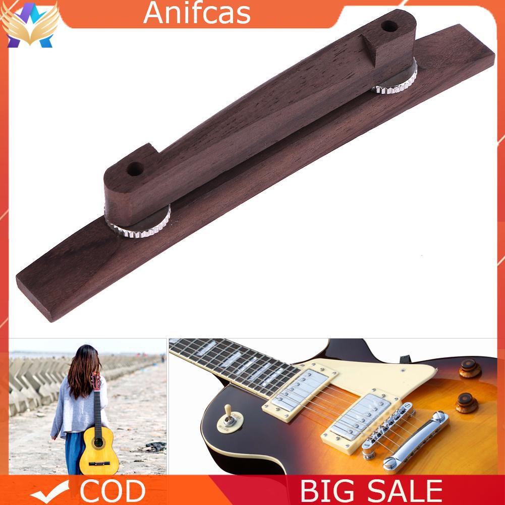 Chrome Plated Guitar Bridge Tailpiece for Archtop Jazz Hollow Guitar Musical Instrument Upgrade Accessories Guitar Bridge Tail