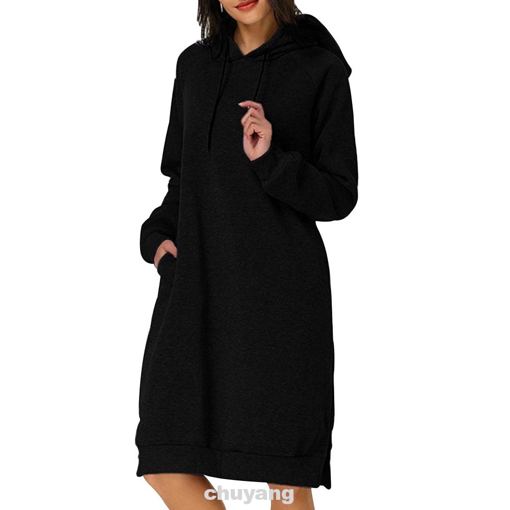 long hooded dress