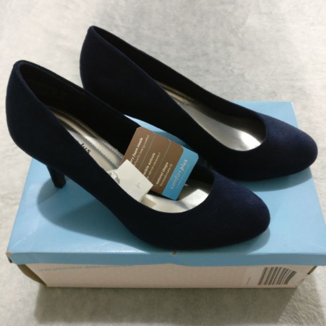 navy blue pumps payless