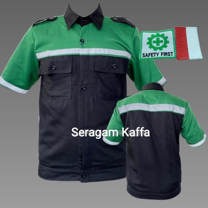 HIJAU Wearpack Safety Uniform Work Uniform Combination Short