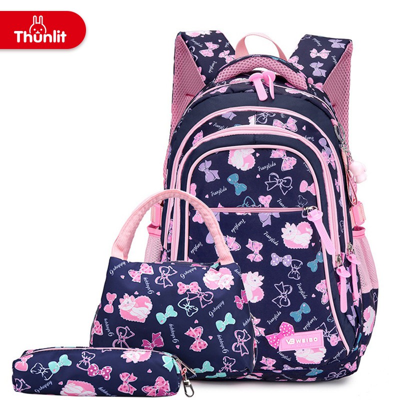 pink and purple backpack