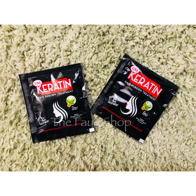 Uni Keratin Hair Reborn Treatment 20g Shopee Philippines