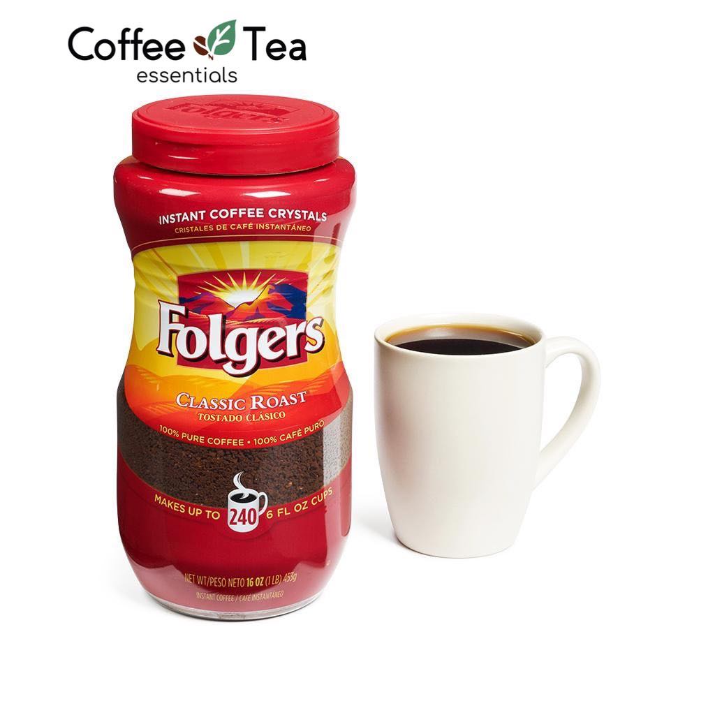 Folgers Classic Roast Instant Coffee Crystal 16oz Shopee Philippines