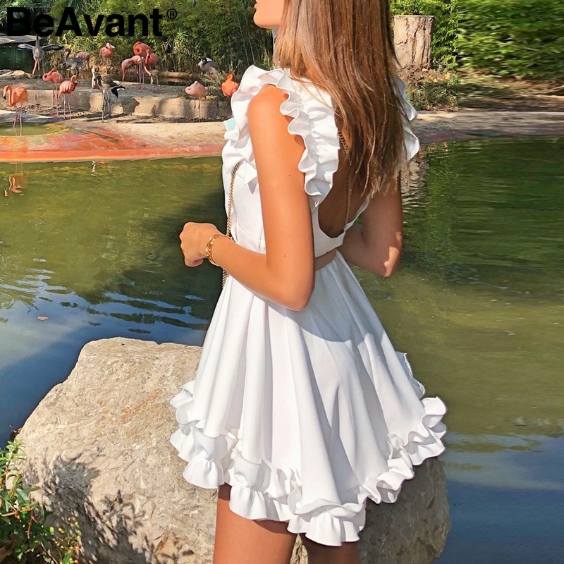 white summer party dress