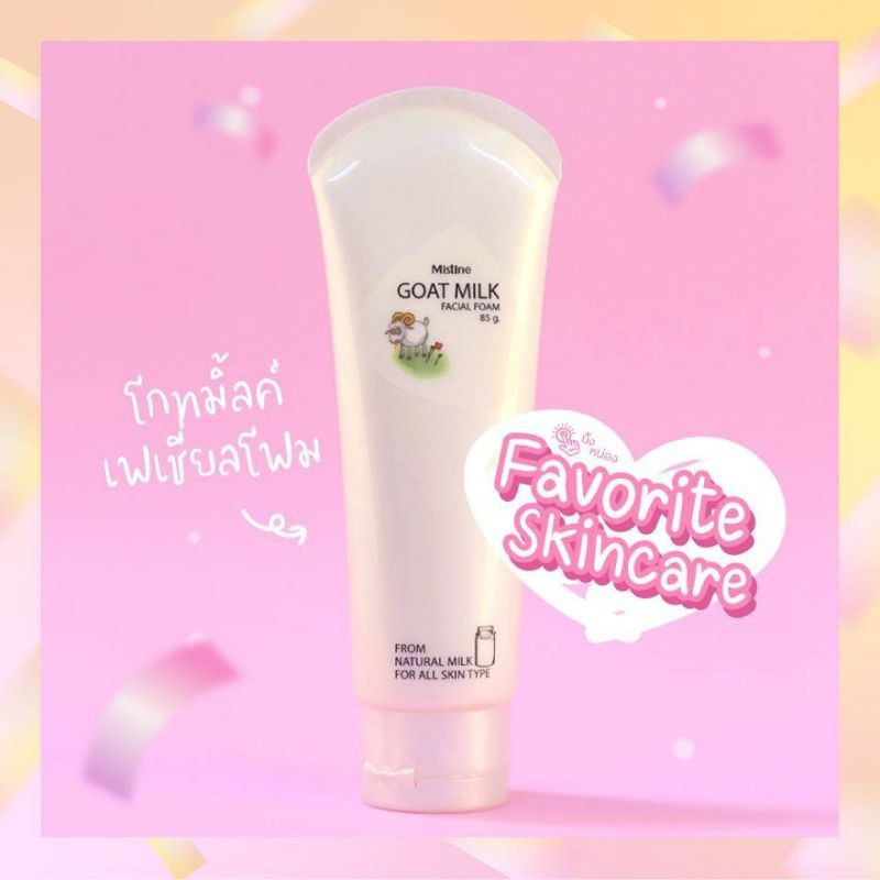 Mistine Goat Milk Facial Foam 85g. Mistine Goat Milk Foam Cleansing ...