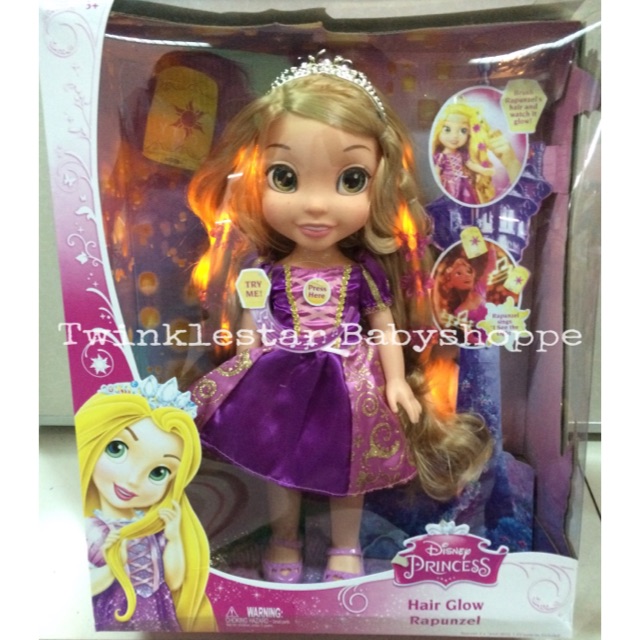 rapunzel glowing hair doll