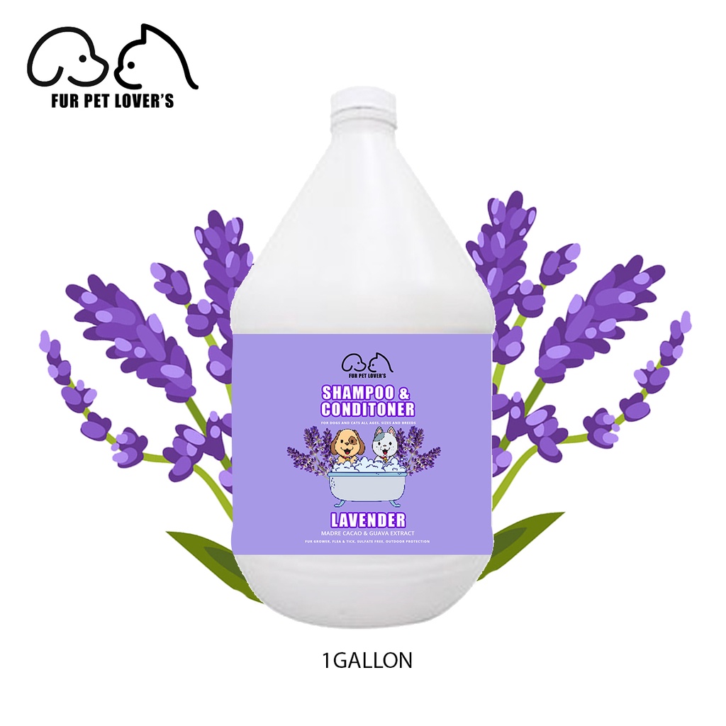 Shampoo & Conditioner for Dog and Cat LAVENDER Madre De Cacao with Guava Extract 1 GALLON