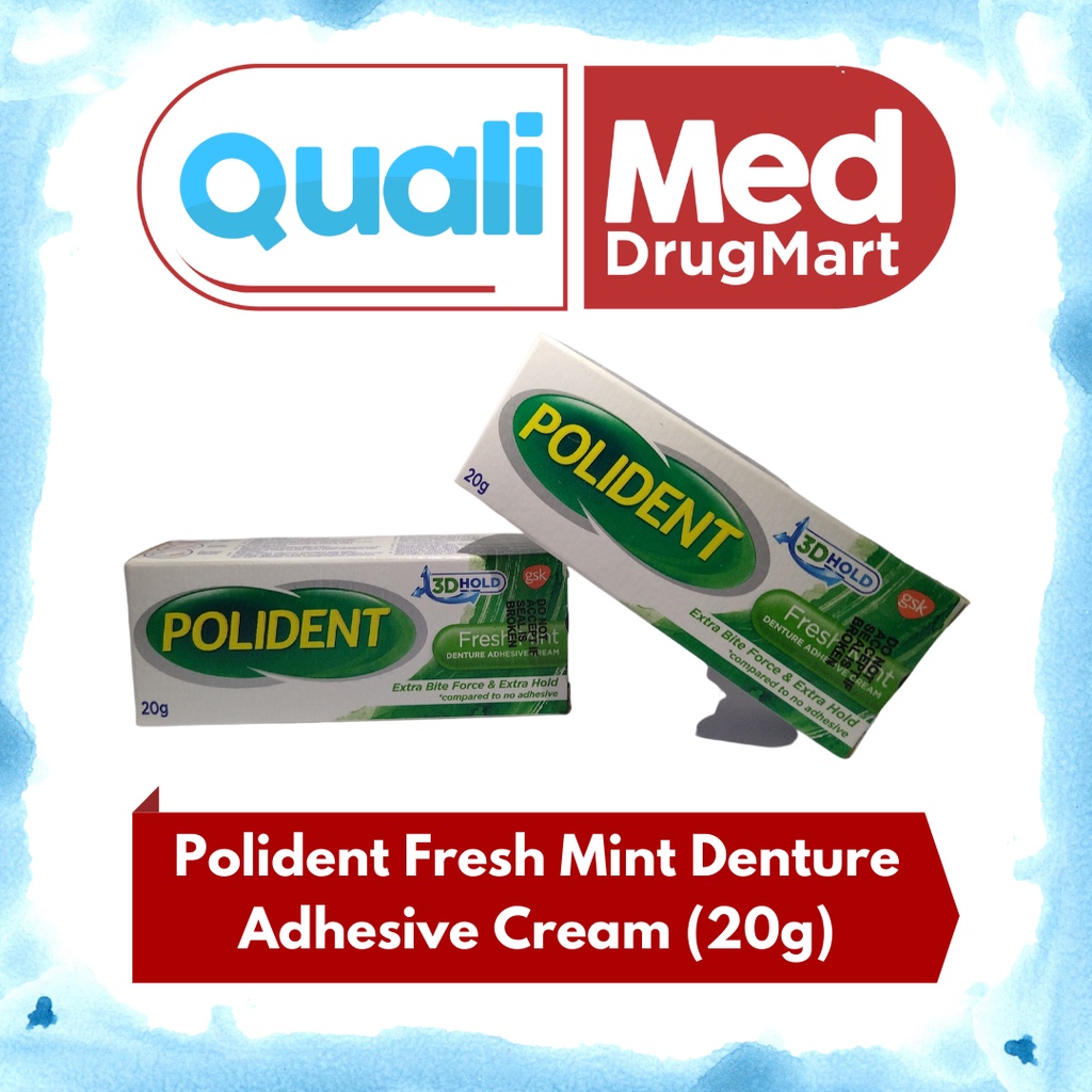 Polident Fresh Mint Denture Adhesive Cream (20g) Shopee Philippines