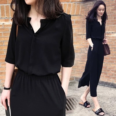 womens black casual dress