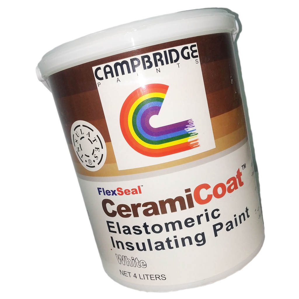 CAMPBRIDGE FLEXSEAL CERAMIC COAT ELASTOMERIC INSULATING PAINT WHITE ( 1