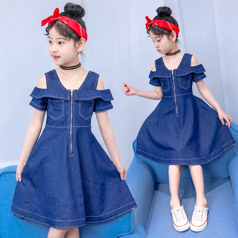 girls denim dress