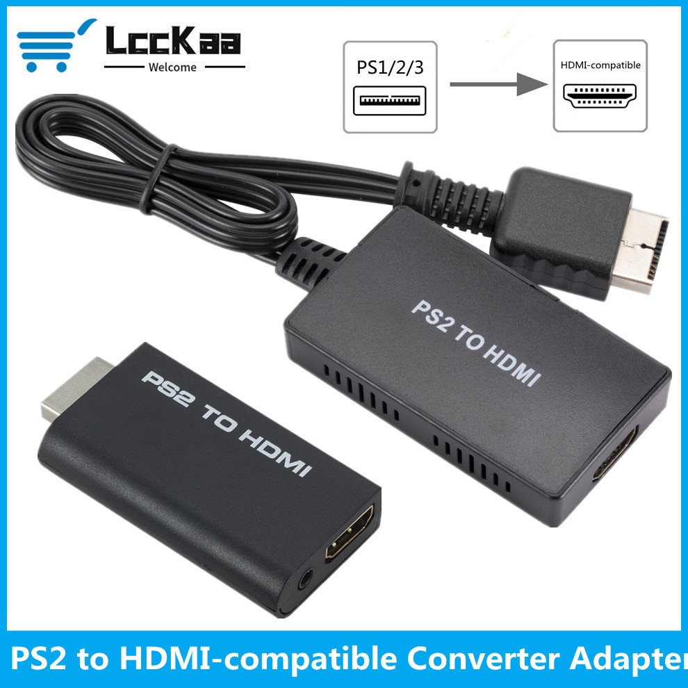CCaa Playstation PS2 to HDMI Compatible Converter Adapter HD Link Cable for PS1/2/3 HDMI