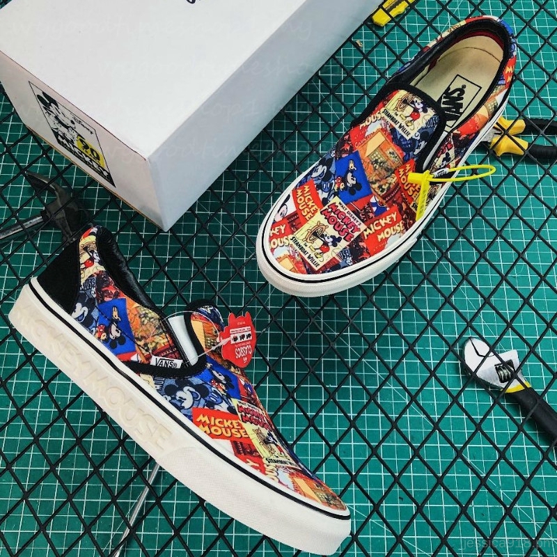 disney x vans mickey's birthday authentic shoes