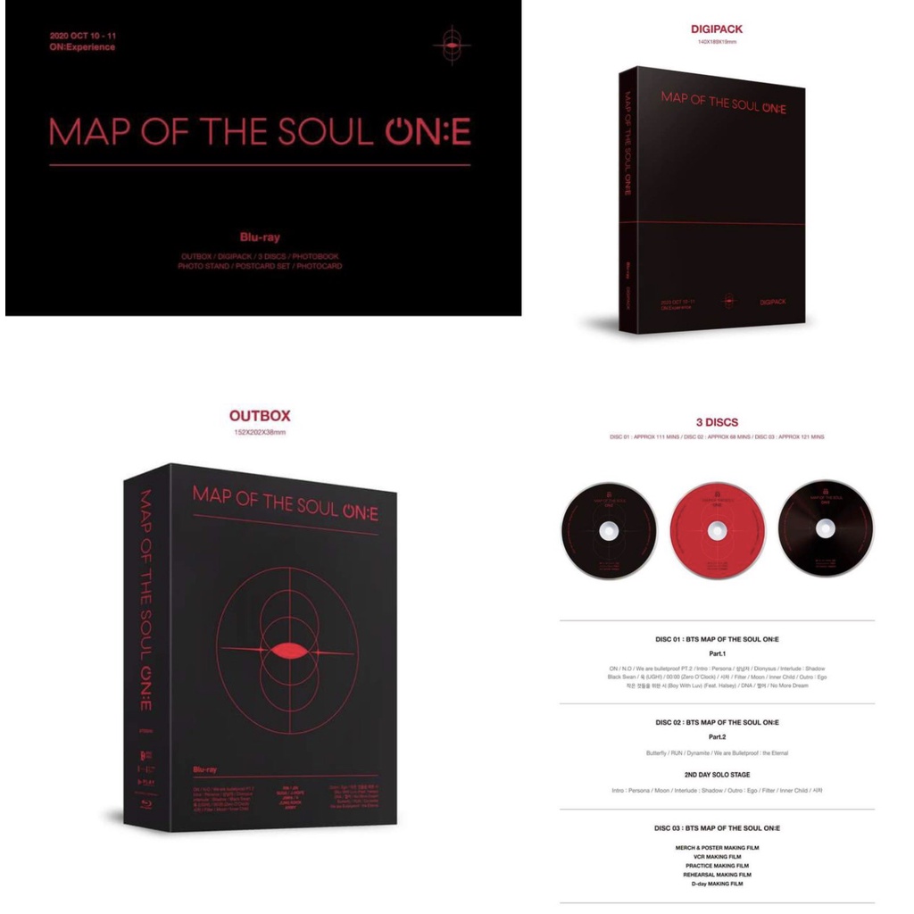 BTS MAP OF THE SOUL ONE:  DVD、Blu-rayトレカをチェックしただけなので