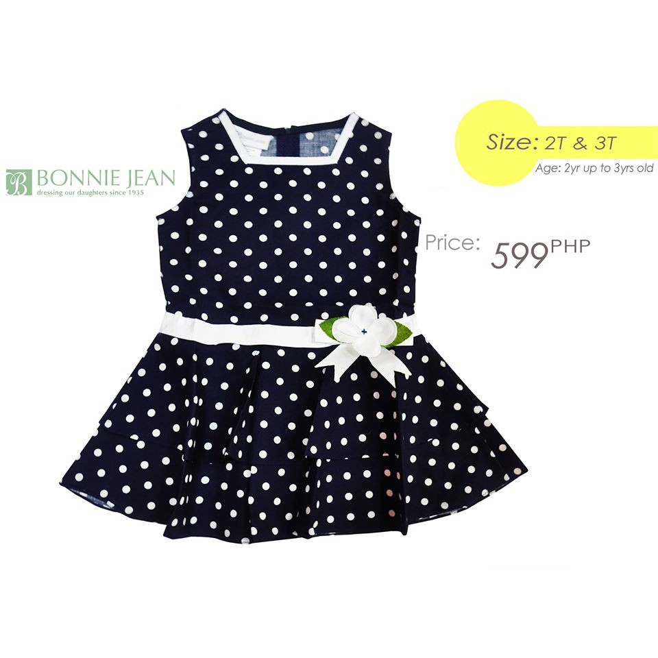 bonnie jean polka dot dress