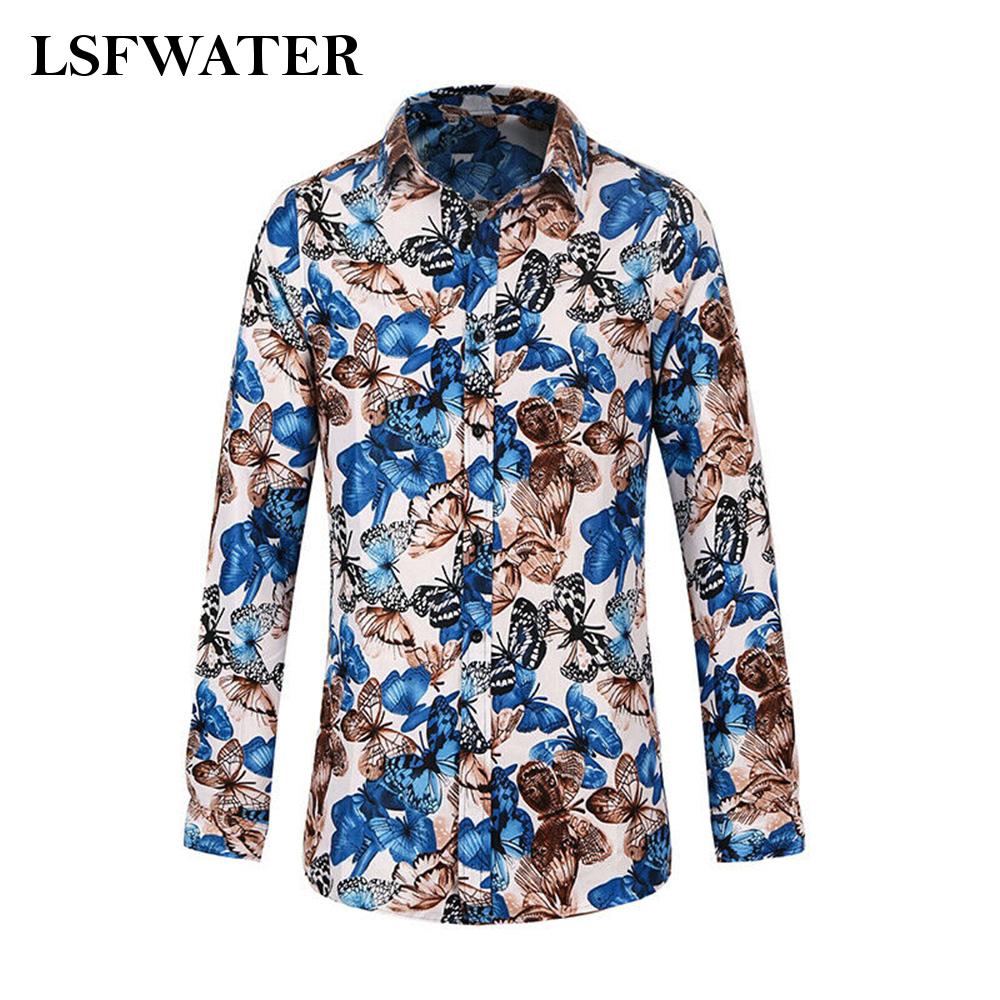 mens floral shirts long sleeve