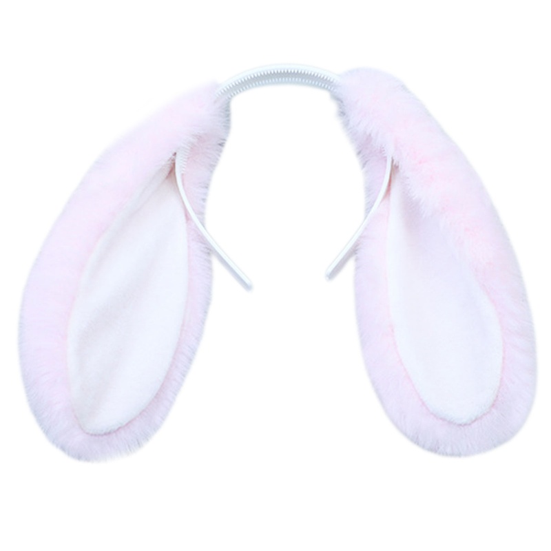 JAYAO Lovely Plush Hair Hoop Rabbit Ears Headdress Cosplay Headband for Women Girls