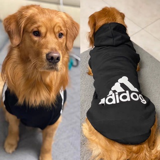 9XL Adidog Pet Dog Clothes for Small Medium Big Large Dogs Cotton Hooded Sweatshirt Two-Legged Pets Jacket