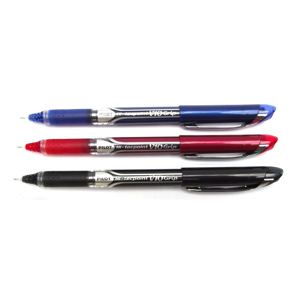 Pilot Rollerball Hitech Point V10 Grip Red Lhgn-20 V10-r/10 Set (Japan Import