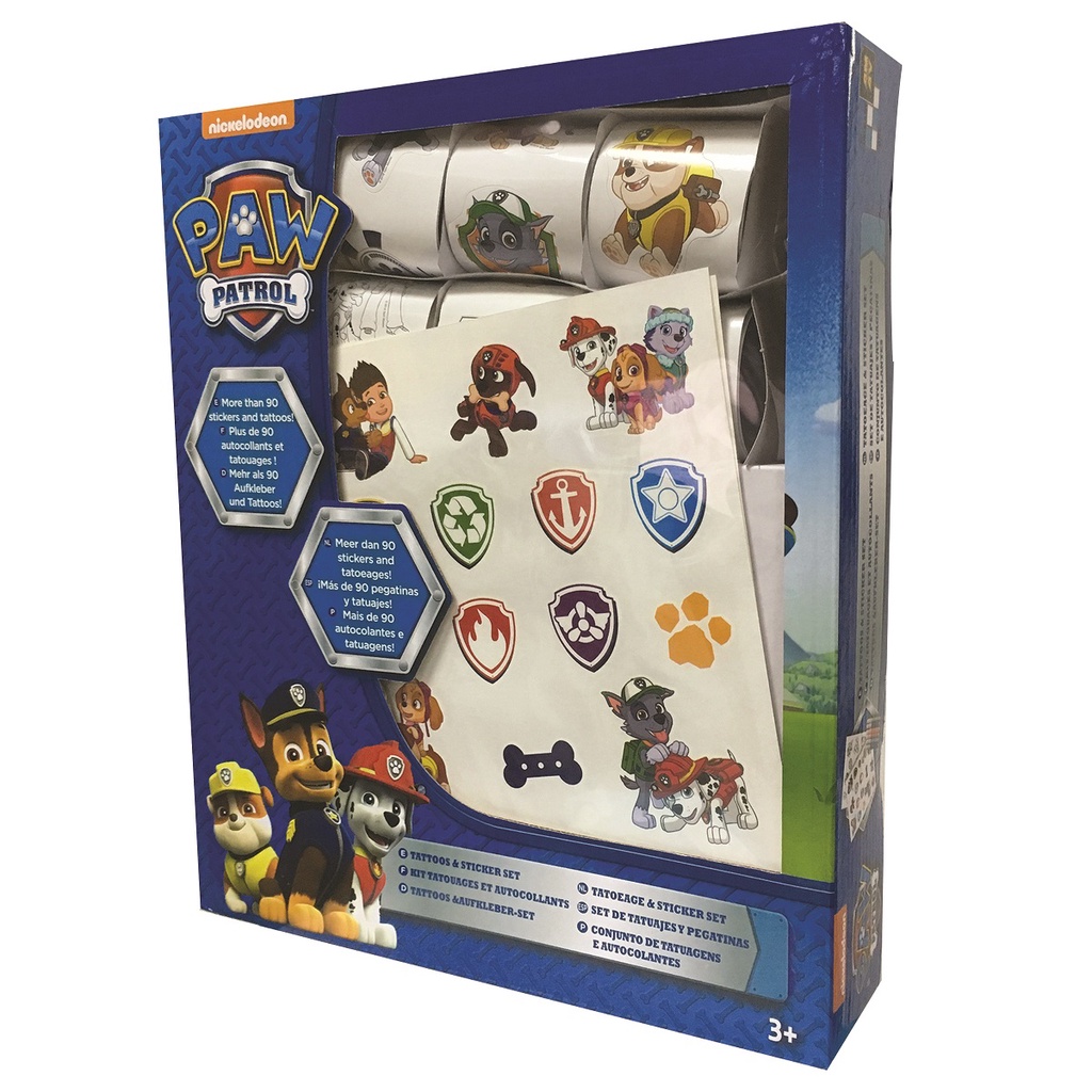Paw Patrol Tattoos and Stickers Set by AMAV | Shopee Philippines