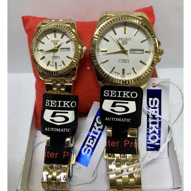 seiko 5 automatic couple watch