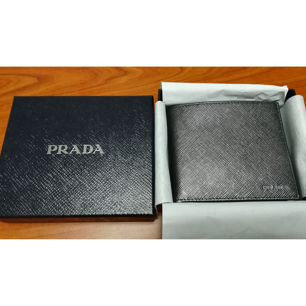 PRADA Portaf ORIZZONTALE Saffiano Wallet | Shopee Philippines