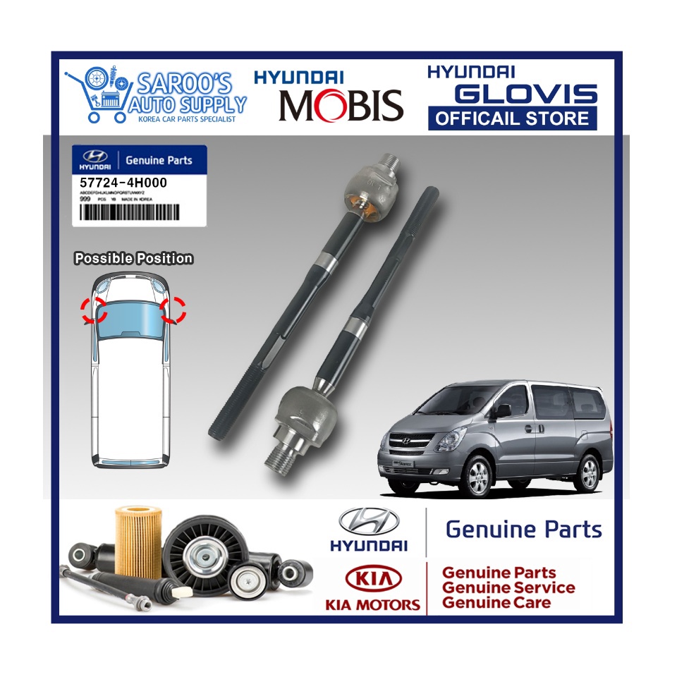 Rack End / Inner Ball Joint Set For Hyundai Grand Starex , 20072018 ,Front, Original Shopee