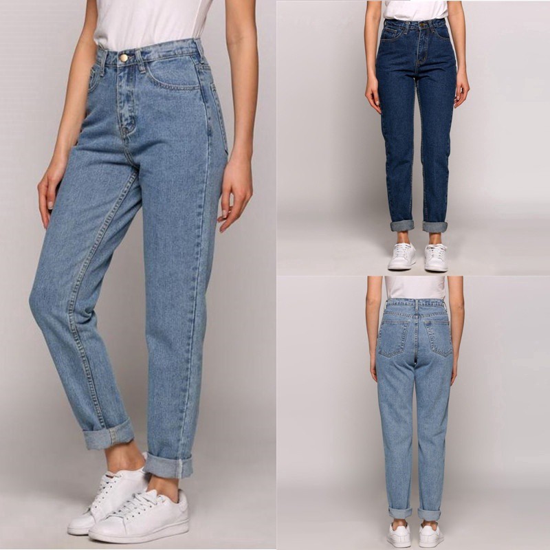 Highwaist pants (denim) | Shopee Philippines