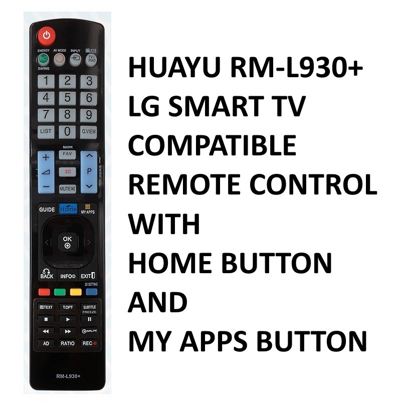 Huayu RML930+ LG Smart TV Compatible Remote Control Shopee Philippines