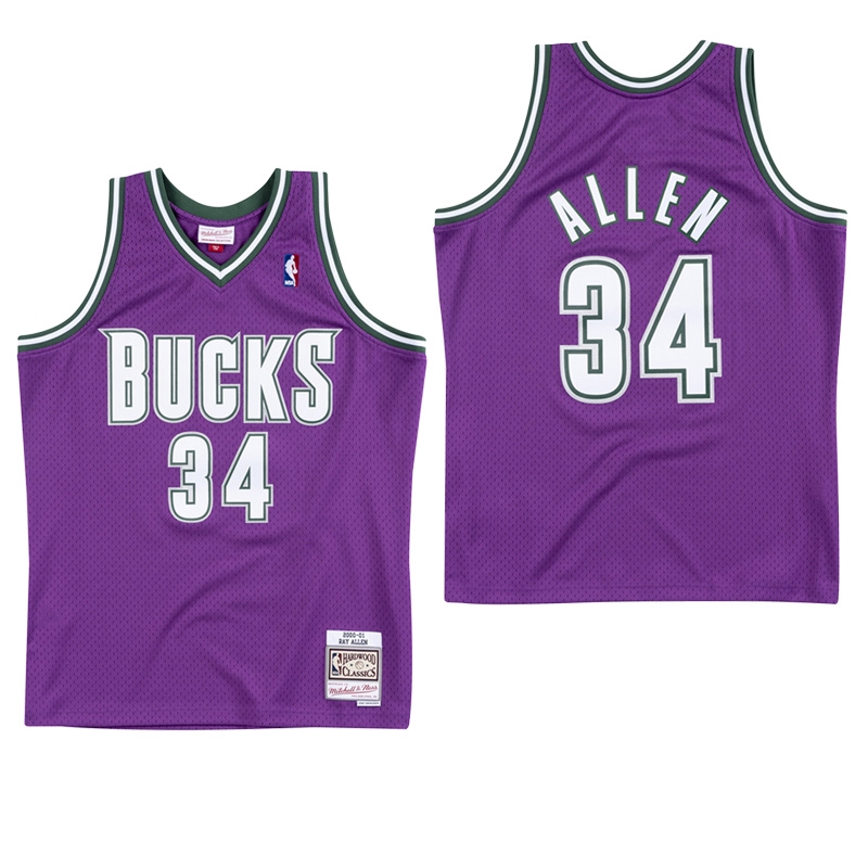 ray allen purple bucks jersey