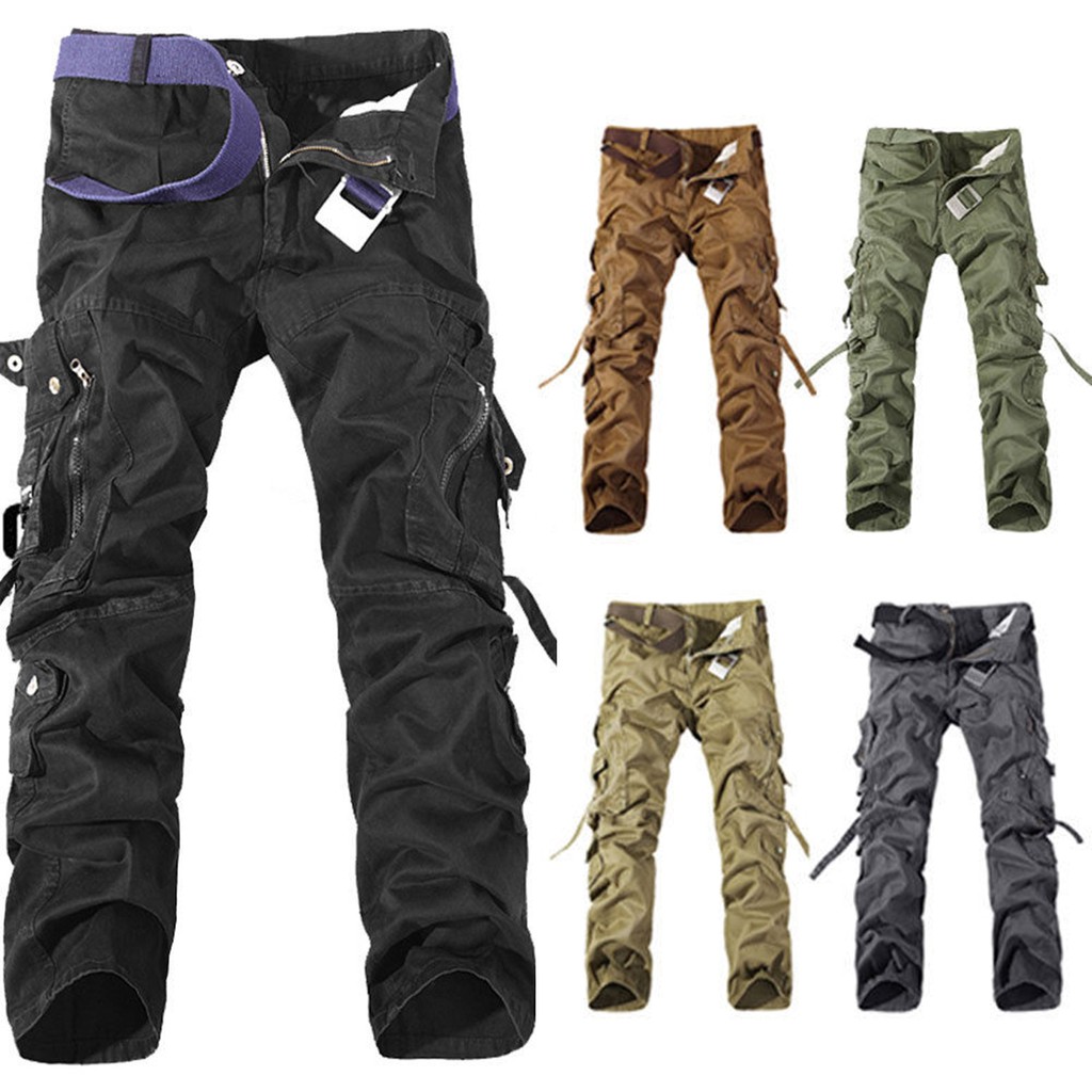 slim fit military cargo pants