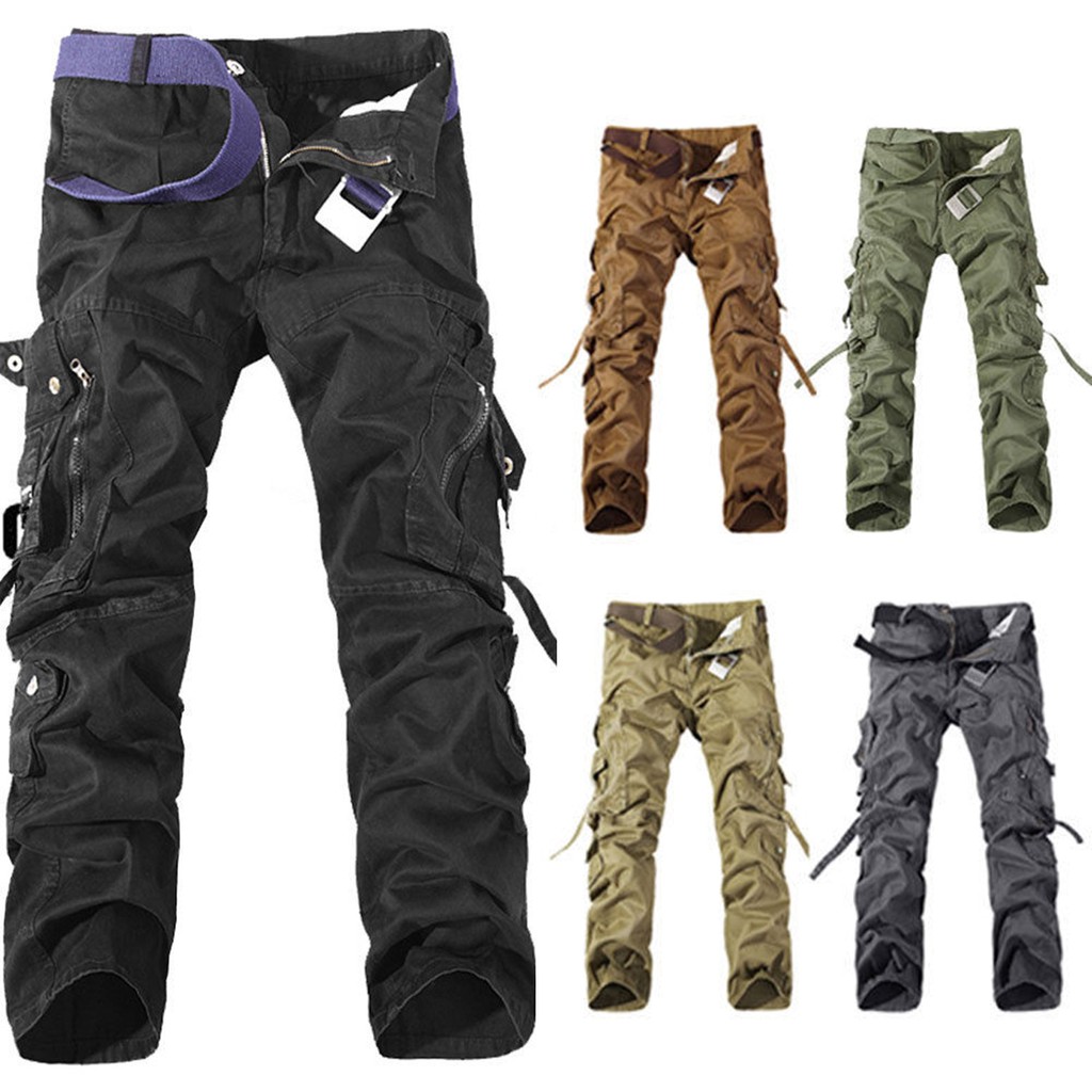 camo cargo pants slim fit