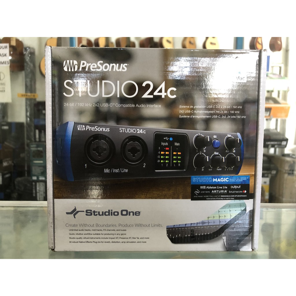 Звуковая карта presonus studio 24c обзор