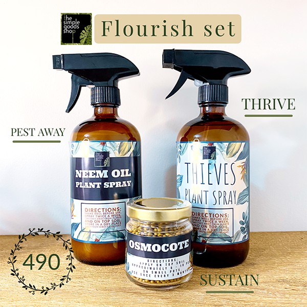FLOURISH SET =&gt; NEEM OIL PLANT SPRAY + THIEVES PLANT SPRAY