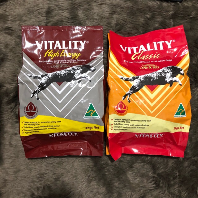 Vitality Dog Food for Adult and Puppies Original Packaging 3 kg