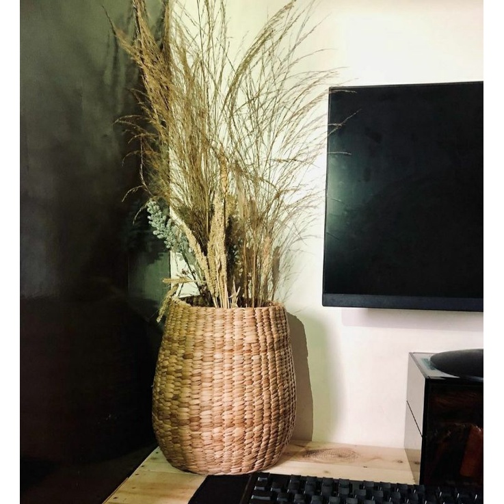 NATIVE SEAGRASS VASE SHAPED PLANTER Shopee Philippines