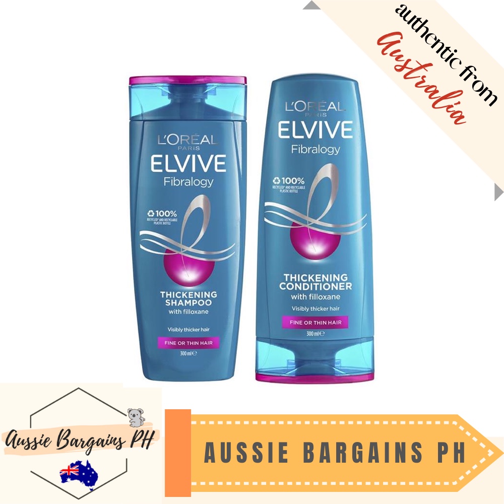 LOreal Paris Elvive Fibralogy Conditioner and Shampoo Set 300ml