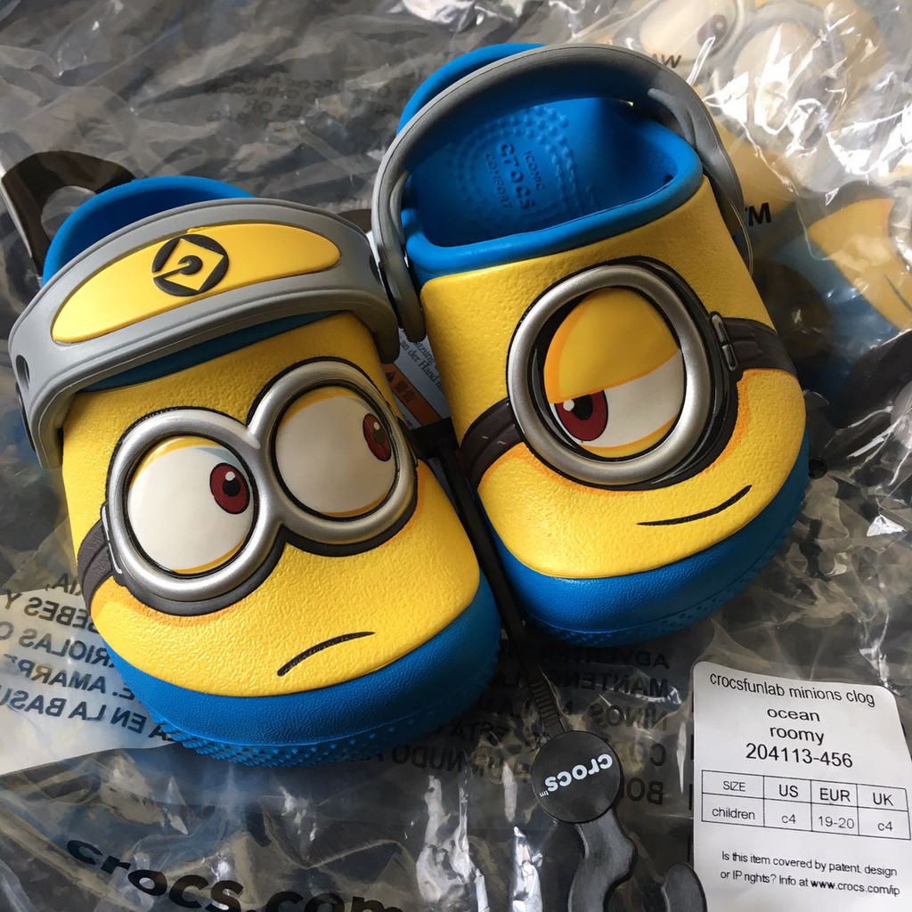 minion crocs for toddler