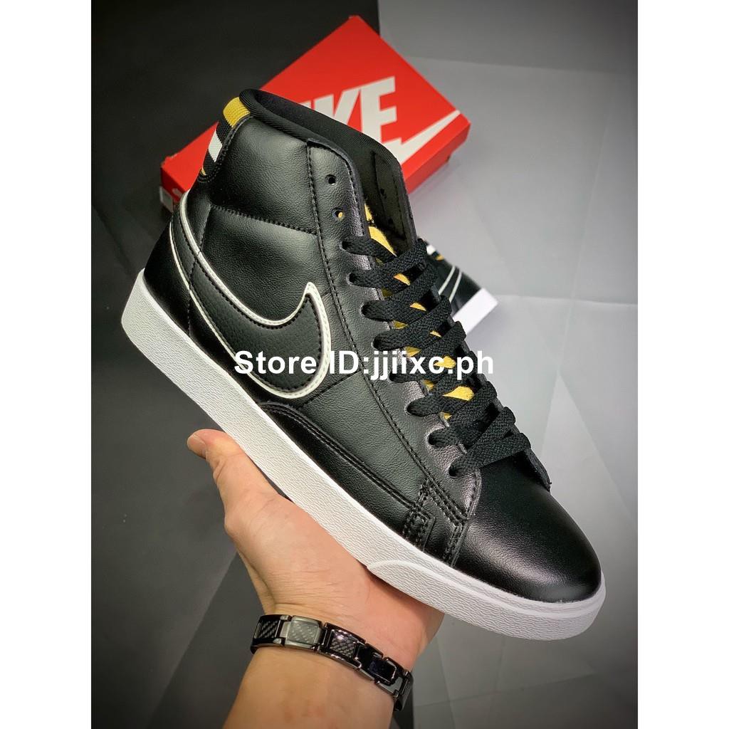 nike blazer mid white blackened blue red crush